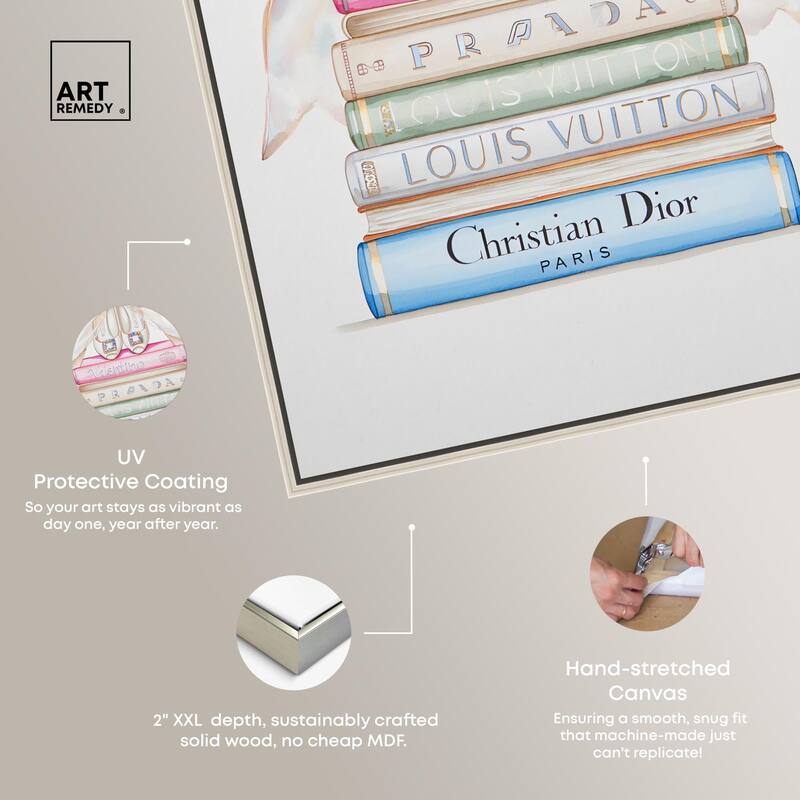Heel and Luxury Books I Canvas by Art Remedy