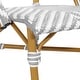 preview thumbnail 41 of 95, Furniture of America Irene French Chevron Wicker Patio Dining Chairs