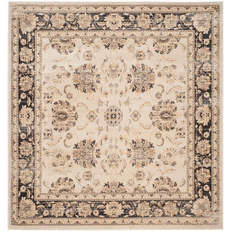 SAFAVIEH Vintage Distressed Boho Elvira Oriental Rug - 6'7" Square - Ivory/Brown