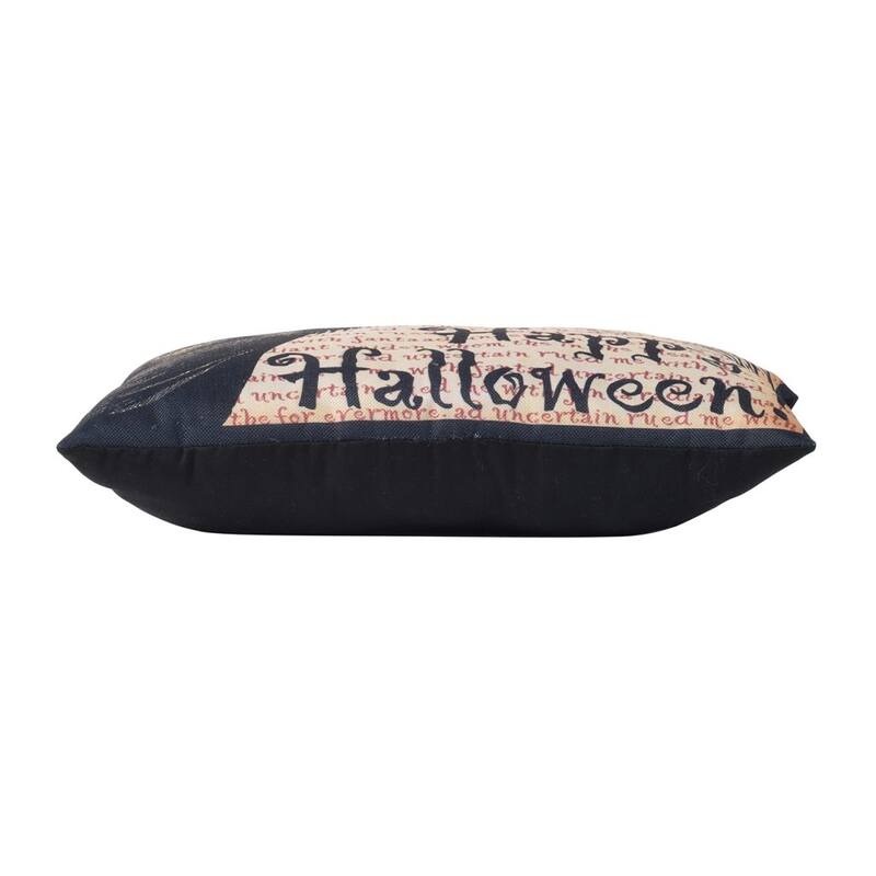 20x13" Crow Happy Halloween Pillow