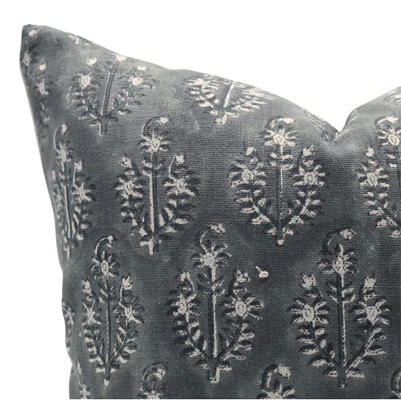 Fabdivine Black Thick Linen Cushion Cover for Dining Room, Neelgagan