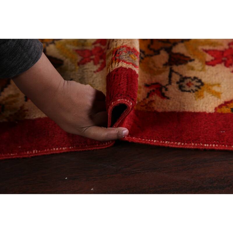 Antique Floral Kerman Persian Area Rug Hand-knotted Wool Carpet - 3'4" x 6'4"