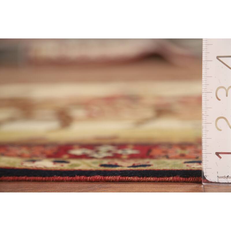 Vegetable Dye Karabagh Oriental Rug Hand-Knotted Wool Carpet - 4'2" x 5'11"