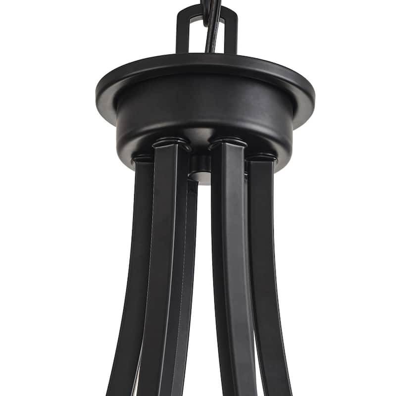6-Lights Wagon Wheel Vintage Style Dimmable Chandelier - 24"D×4.7"W×83.0"H （Adjustable）