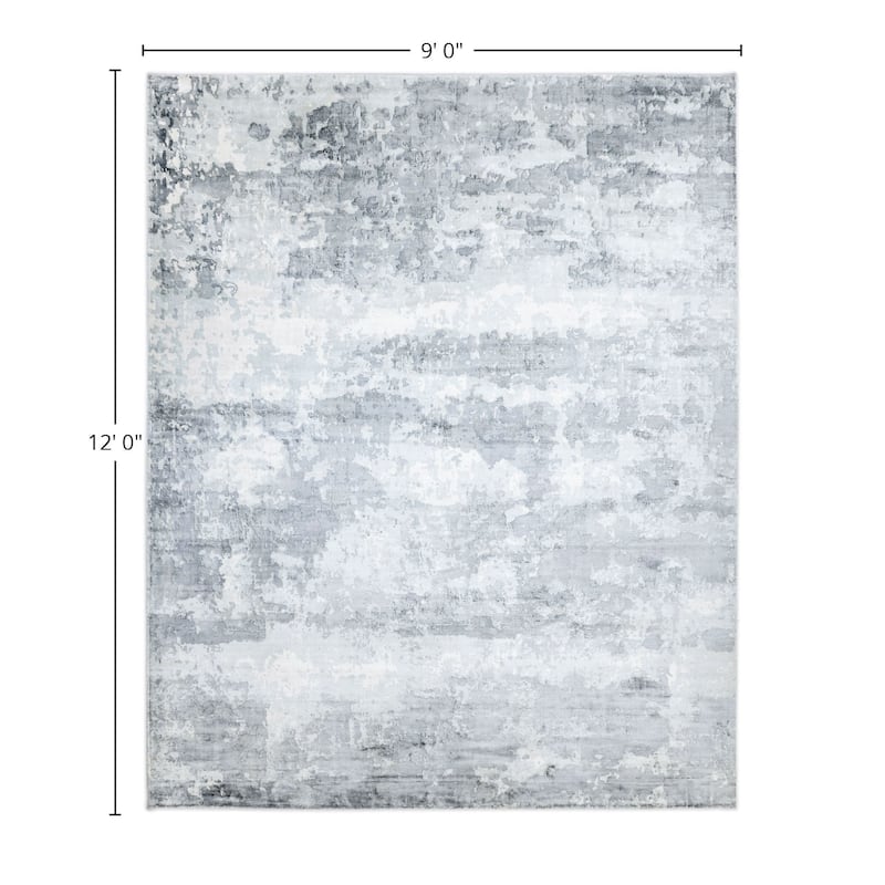 Overton Handmade Modern Contemporary Abstract Area Rug