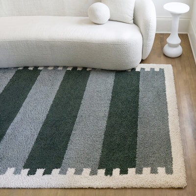Caproni Transitional Striped Area Rug