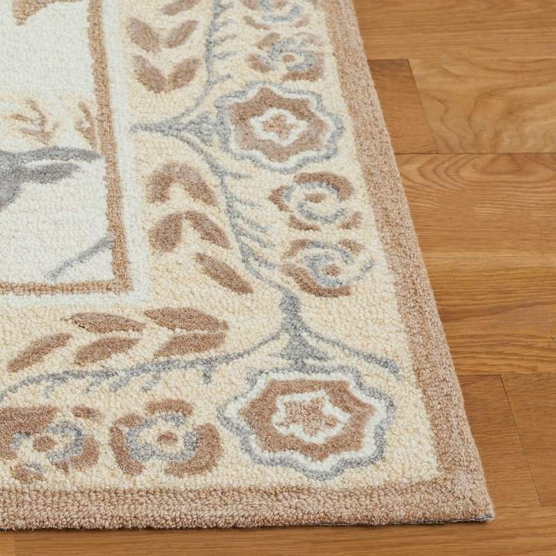 SAFAVIEH Handmade Earthly Treasure Aurelija Traditional Wool Rug