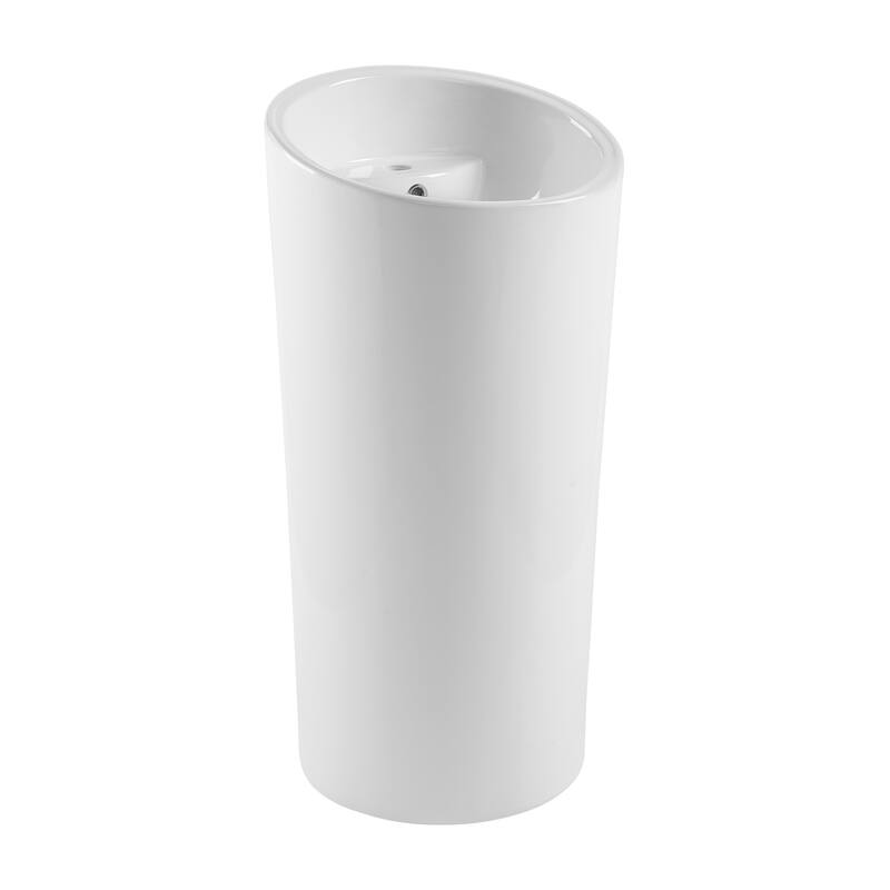 St. Tropez One Piece Circular Pedestal Sink