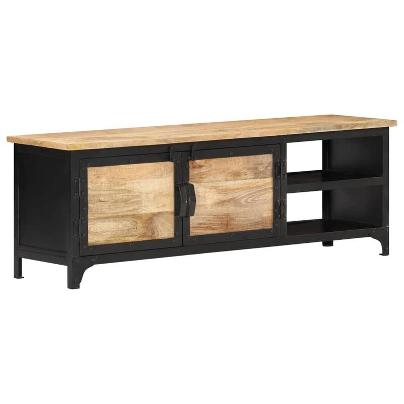 vidaXL TV Cabinet 47.2"x11.8"x15.7" Solid Mango Wood - 47.2" x 11.8" x 15.7"