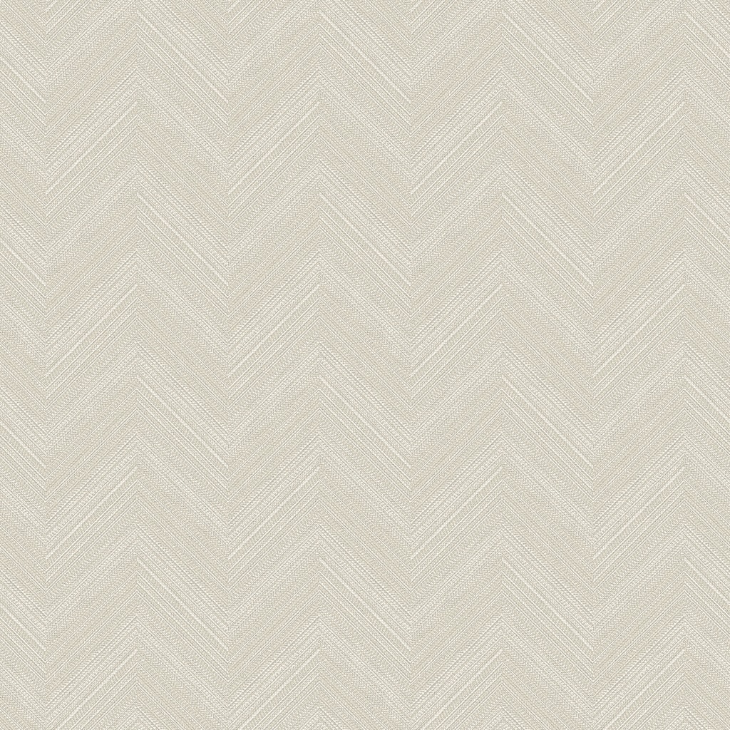 RoomMates White & Beige Herringbone Weave Peel and Stick Wallpaper