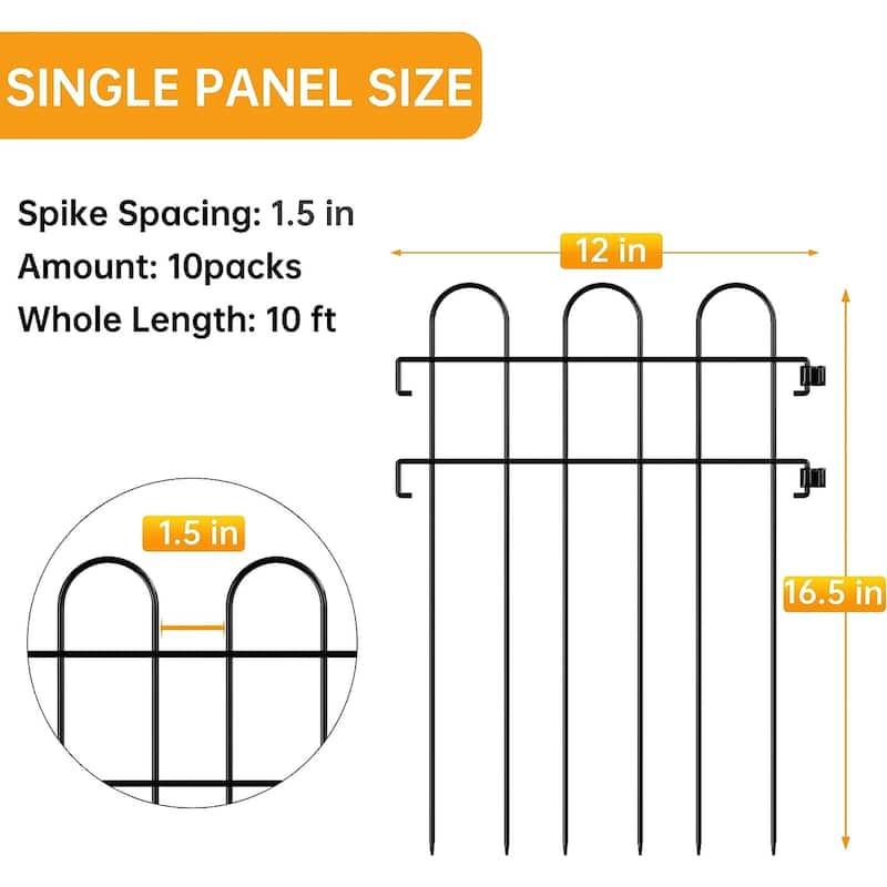 Decorative Garden Fence Metal Panel