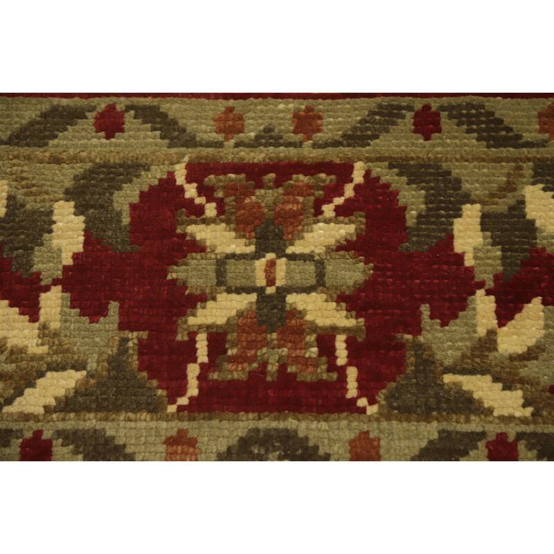 Floral Indian Area Rug 7x10 - 9' 10'' X 6' 6''