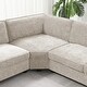 preview thumbnail 38 of 38, Irregular Corner U Shaped Sectional Sofa,Chenille Couch Set with Oversized Chaise