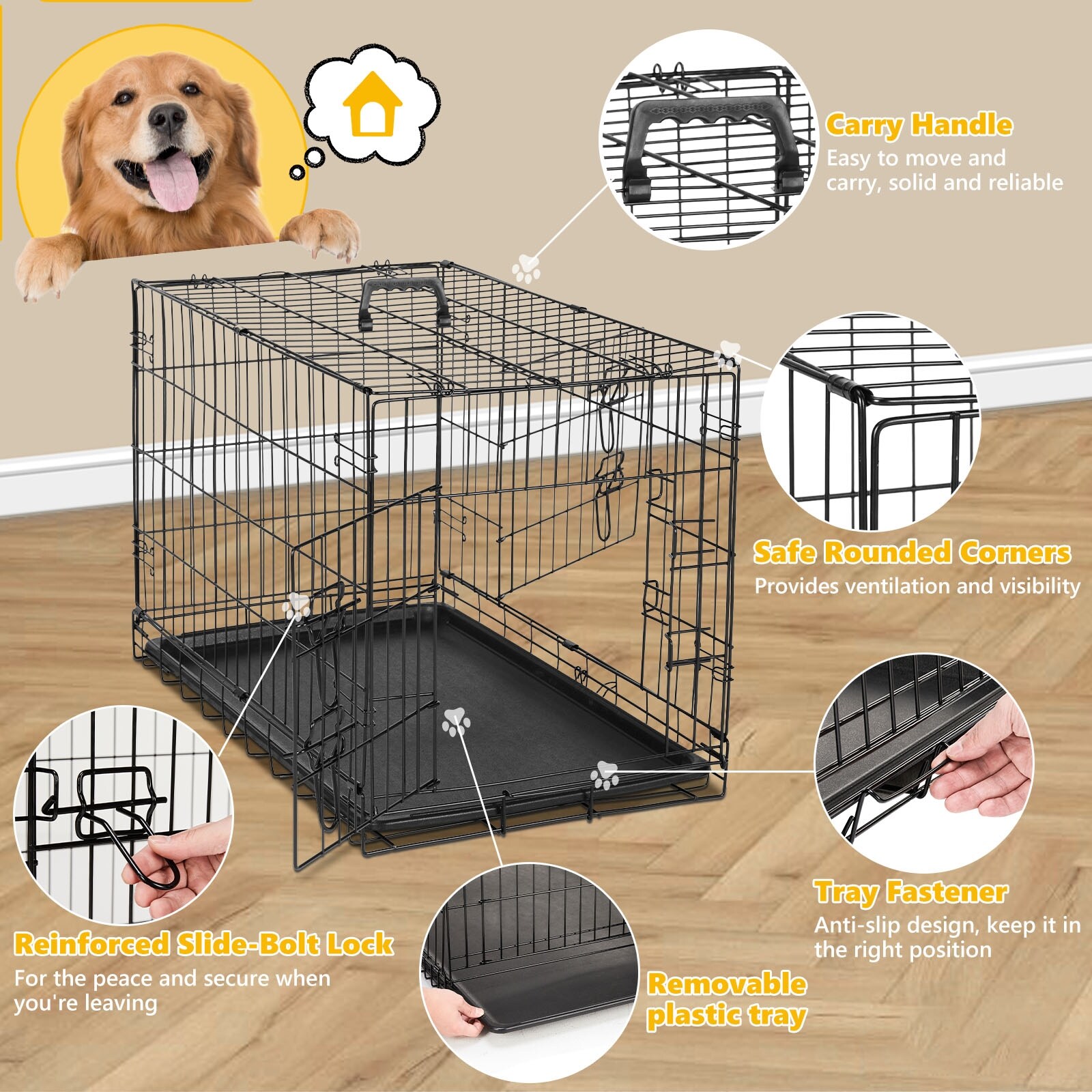Dog Toy Dog Cage Plastic Tray Dog Crate Tray 42 X 28 Dog Crate
