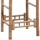 preview thumbnail 9 of 8, vidaXL Bamboo Bar Stools with Backs Set of 2, Brown - 20.9" x 17.7" x 40.2"