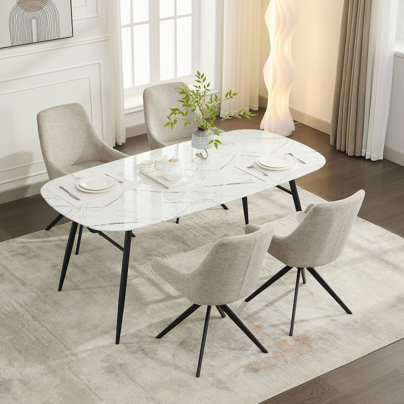 Swivel Dining Chairs set of 2/4,Mid Century Modern Dining Room Chairs