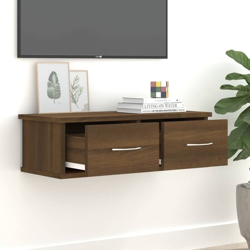 vidaXL Wall Cabinet Oak Engineered Wood Standard Wall Cabinet