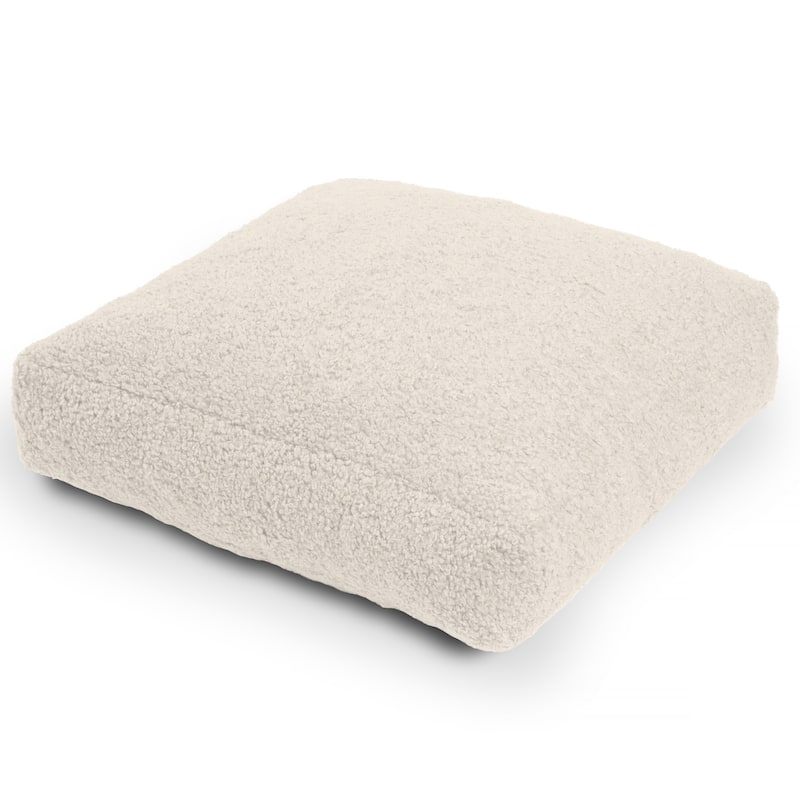 Jaxx Brio Large Decor Floor Pillow / Yoga Cushion, Faux Lamb