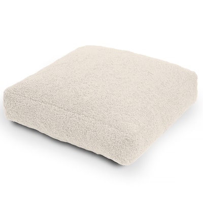 Jaxx Brio Large Decor Floor Pillow / Yoga Cushion, Faux Lamb