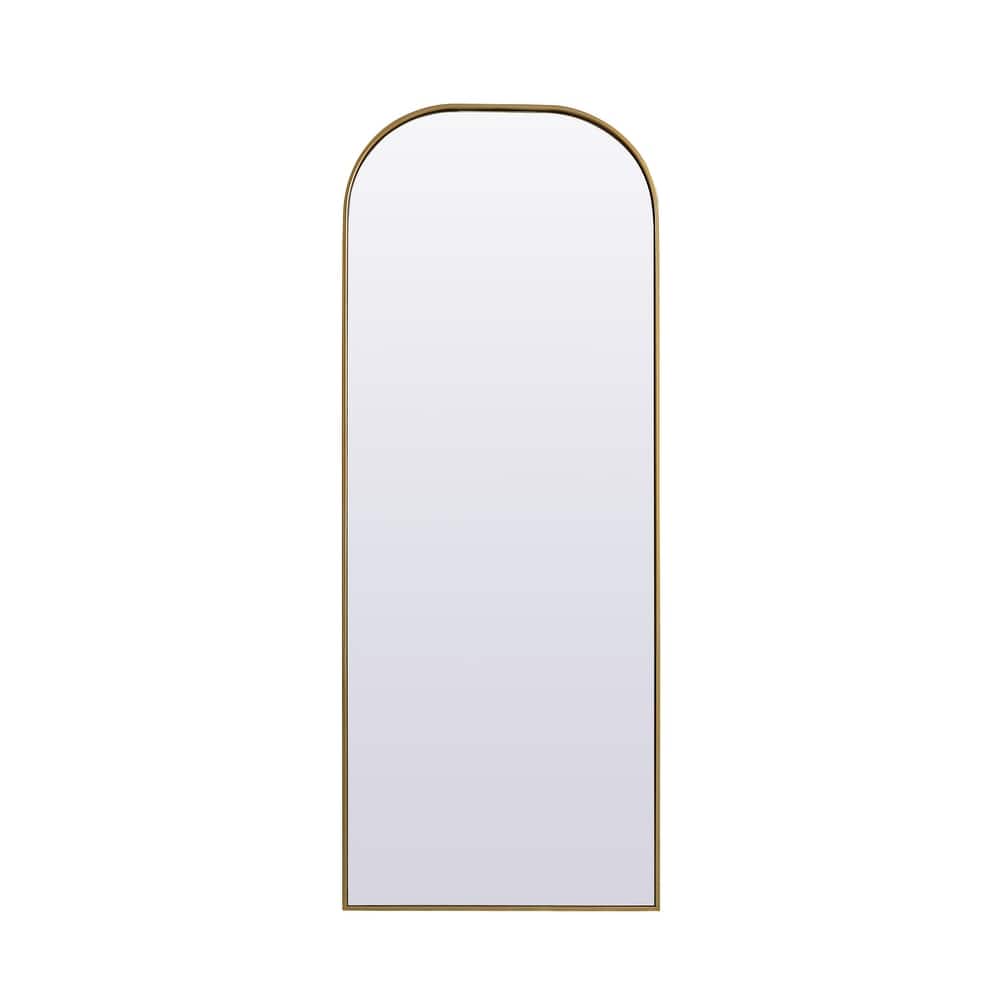 Indigo Home Metal Frame Arch Full Length Mirror 28x74 Inch