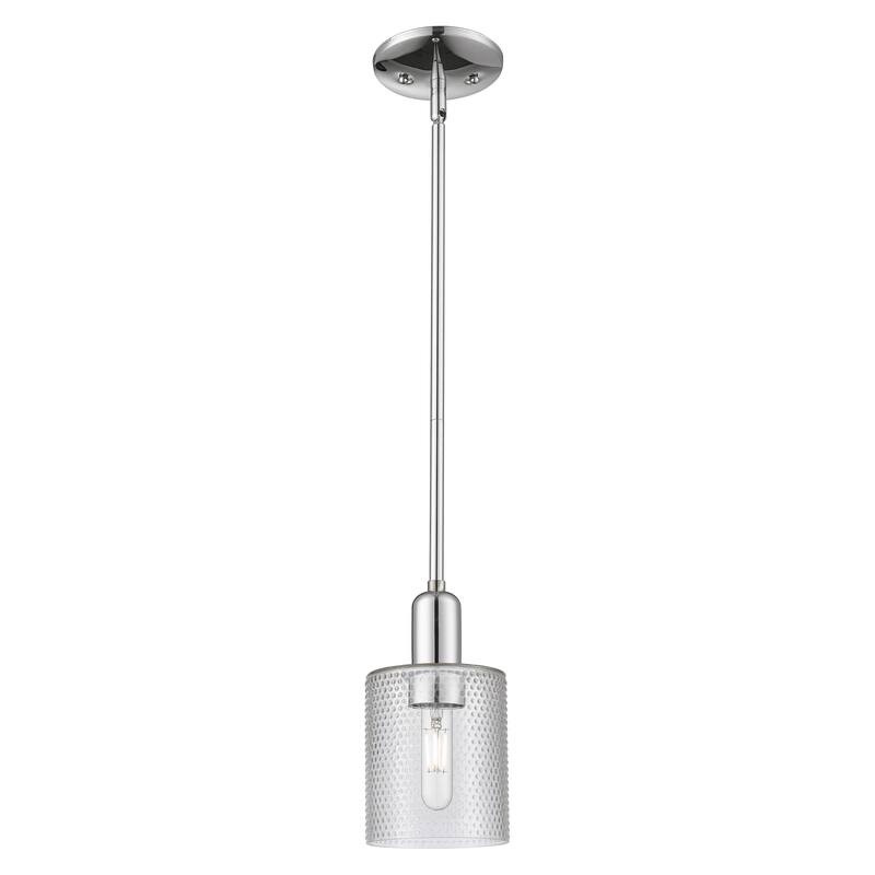 Innovations Lighting Endless Possibilities Arcadia - Cobbleskill - 1 Light 5" Stem Hung Mini Pendant - Clear/Polished Chrome
