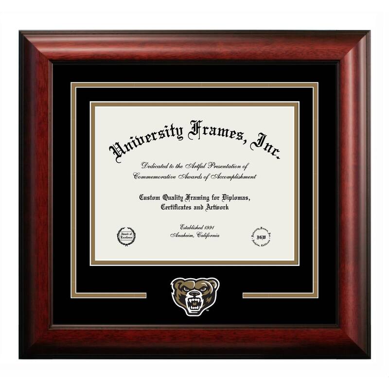 Oakland University 11w x 8.5h Spirit Diploma Frame