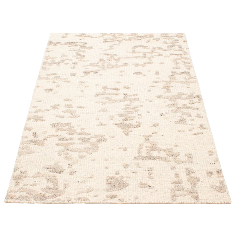 ECARPETGALLERY Hand-knotted Tangier Cream Wool Rug - 5'0 x 8'1