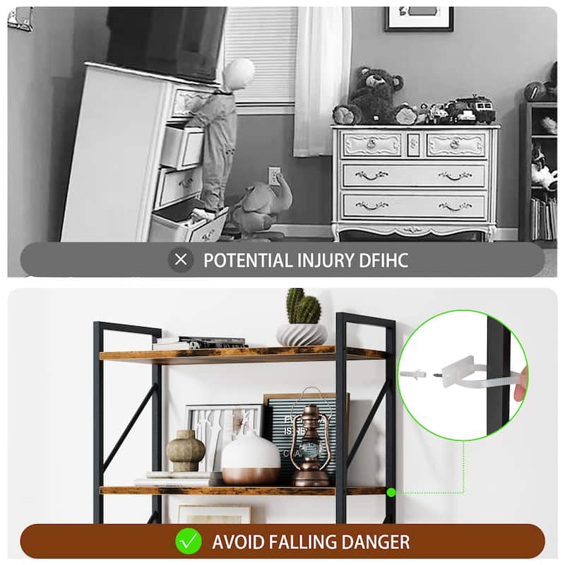 Futzca 5 Tier Storage Bookshelf