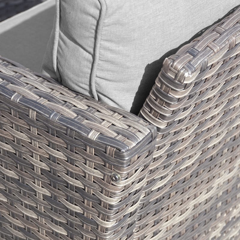 OVIOS 7-piece Patio Outdoor Wicker Conversation Set