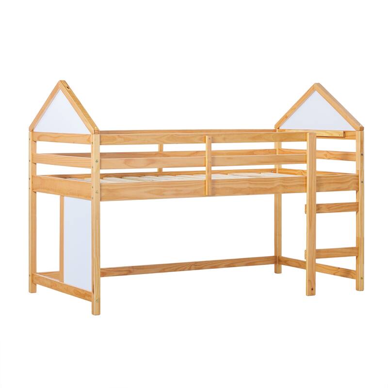 Walker Edison Wood Low Loft Bed