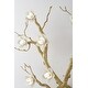 preview thumbnail 3 of 3, 6-Light Brass Aluminum Wall Sconce With White Ceramic Shades
