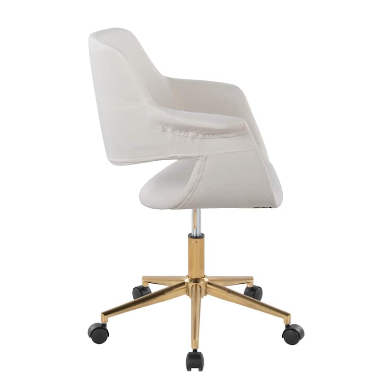 Silver Orchid Fauske Upholstered Office Chair with 5-Star Base