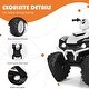 preview thumbnail 6 of 4, 12V Kids 4-Wheeler ATV Quad Ride On Car -White - 42" x 25.5" x 29"(L x W x H)