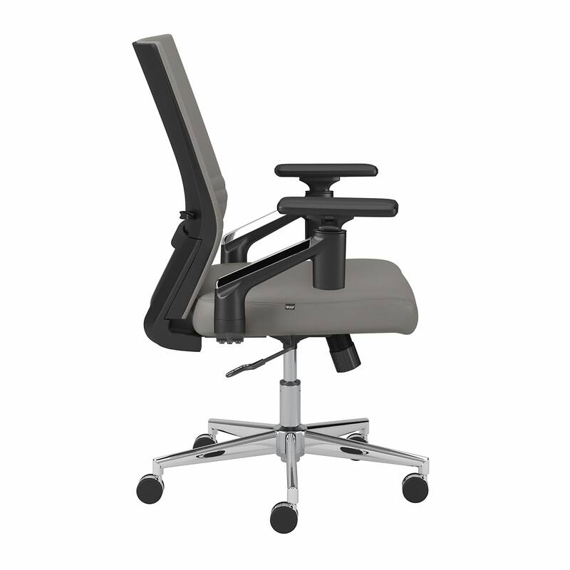 Laguna Mid Back Leather Office Chair by Bush Business Furniture