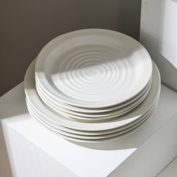 Stone Lain Orbit Stoneware Dinnerware Set - White - 12 Piece