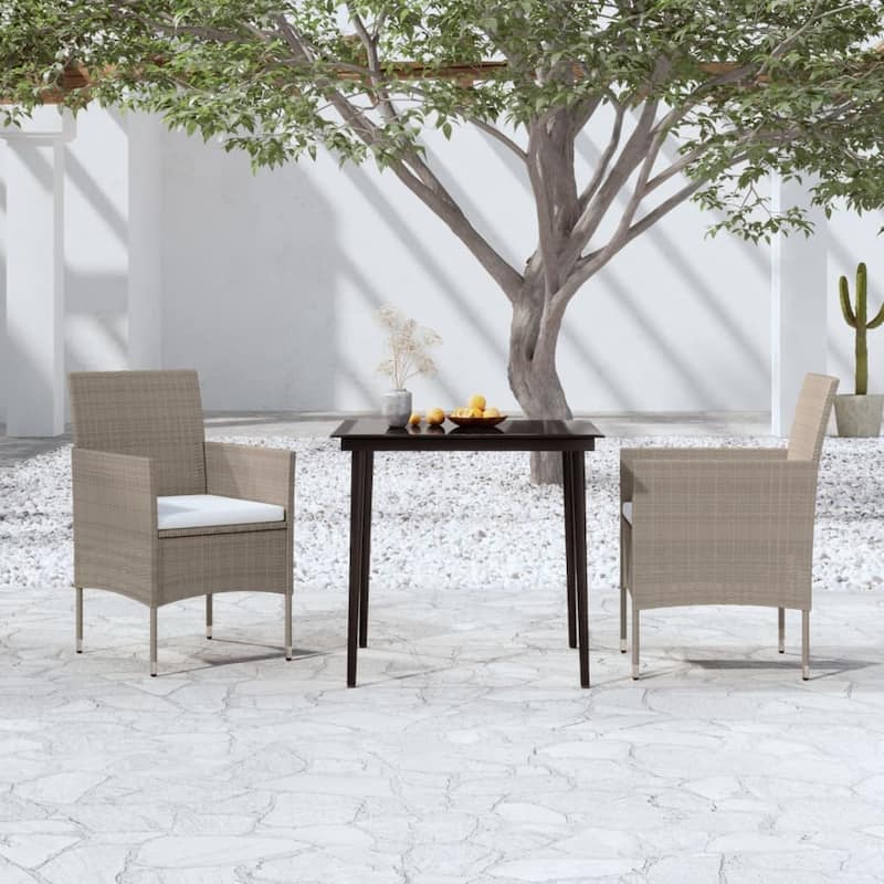 vidaXL Patio Dining Set Outdoor Dining Set Table and Chair Set for Garden