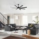 preview thumbnail 43 of 67, 52" Noiseless Ceiling Fan with Integrated LED Light Blades Reversible and Remote Control, Smart Optional