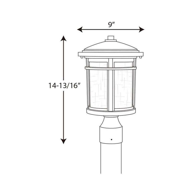 Progress Lighting P6424-3130k9 Wish LED 1-light LED Post Lantern with AC LED Module
