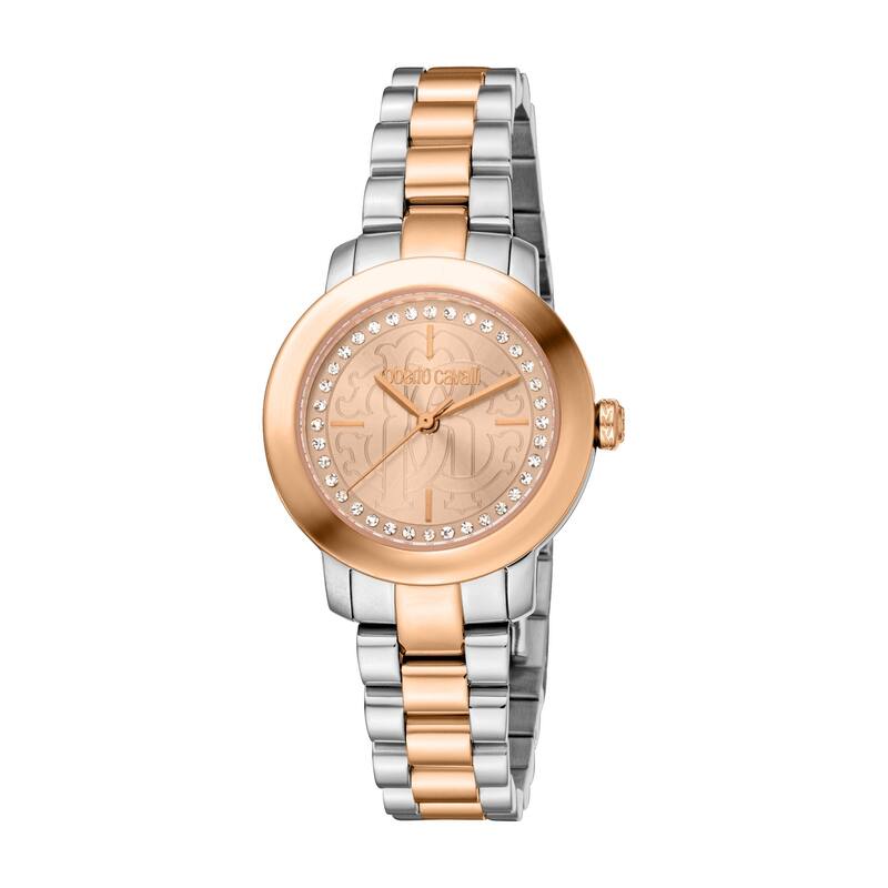Roberto Cavalli Women RC5L081M0065 Quartz Watch - Two-Tone