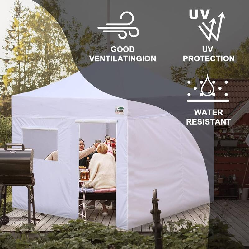 Aeocia Full Zippered Walls for 10x10 Easy Pop Up Canopy Tent 4 Sidewalls ONLY