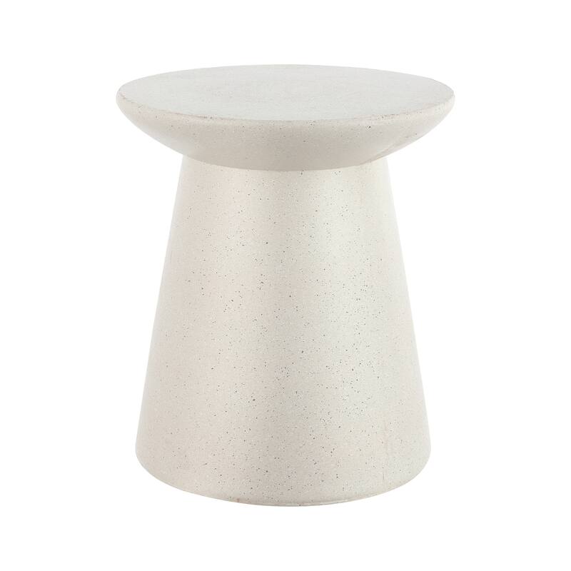 Brady 18" Minimalist Modern Drum Accent Table Pedestal, by JONATHAN Y