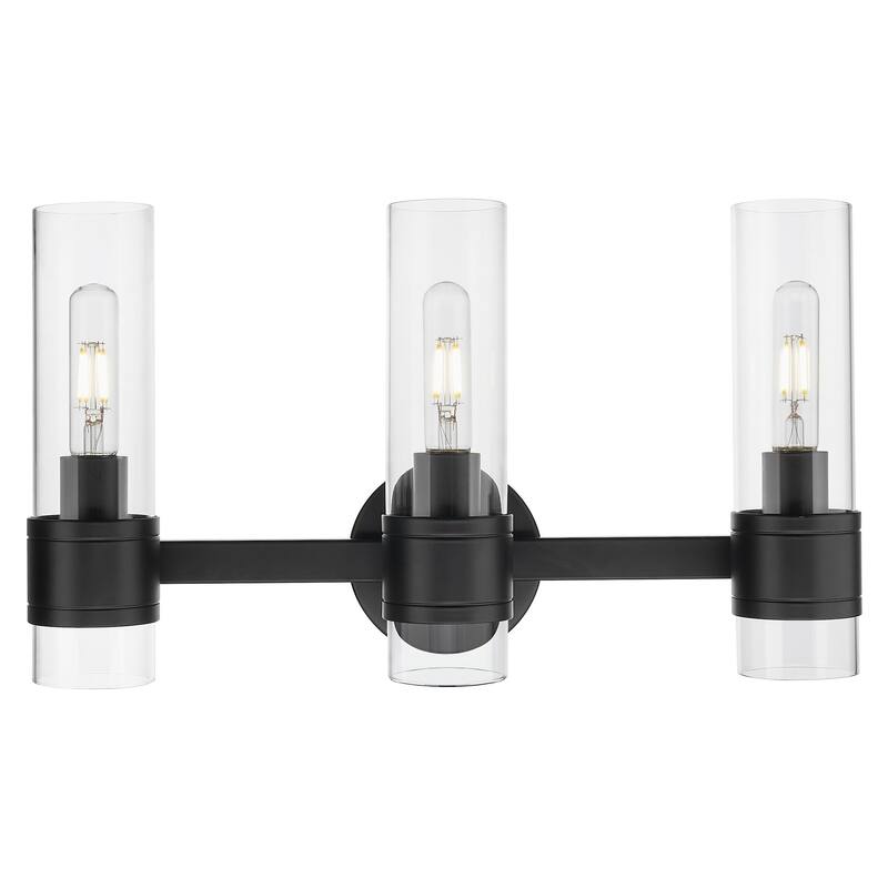 Innovations Lighting 467-3W-G467-CL Arden 3 Light 19" Wide Vanity - Matte Black