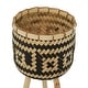 preview thumbnail 26 of 27, Bamboo Bohemian Planter ( Set of 3) - S/3 26", 23", 20"H
