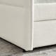 Boucle Fabric Daybed with Trundle Upholstered Tufted Sofa Bed
