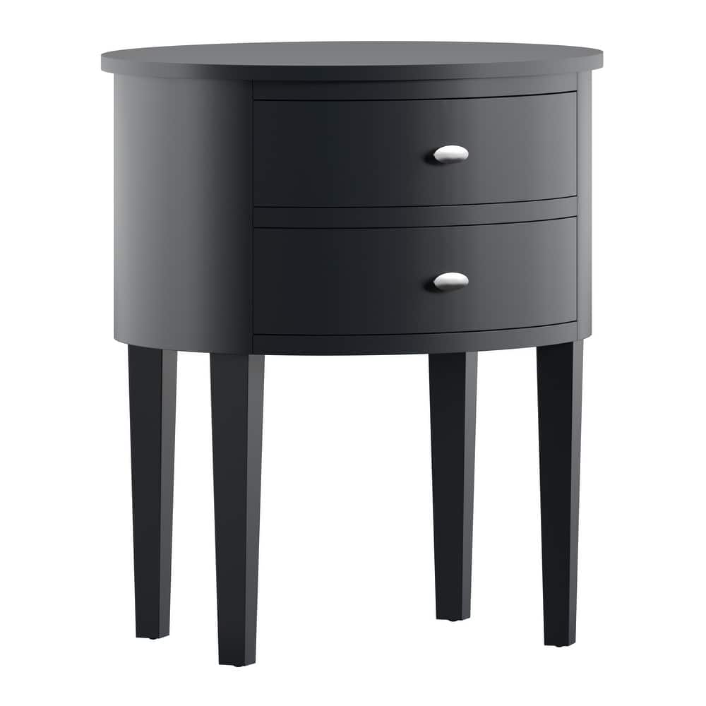 Aldine 2-drawer Oval Accent Table by iNSPIRE Q Bold