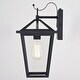 preview thumbnail 3 of 9, Vaxcel Lighting T0716 Derby 15" Tall Wall Sconce with Lantern Shade