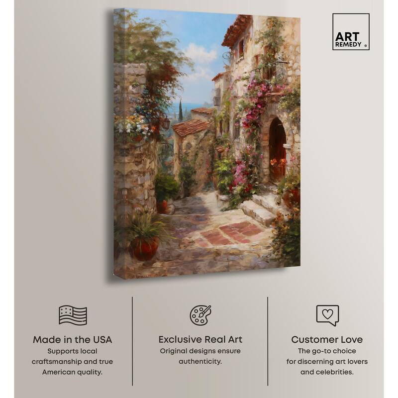 Mediterranean Charm I Canvas by Art Remedy, Gallery Wrapped