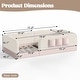 preview thumbnail 6 of 124, Twin/Full/Queen Teddy Fleece Floor Bed with Upholstered Safety Rails and Pocket