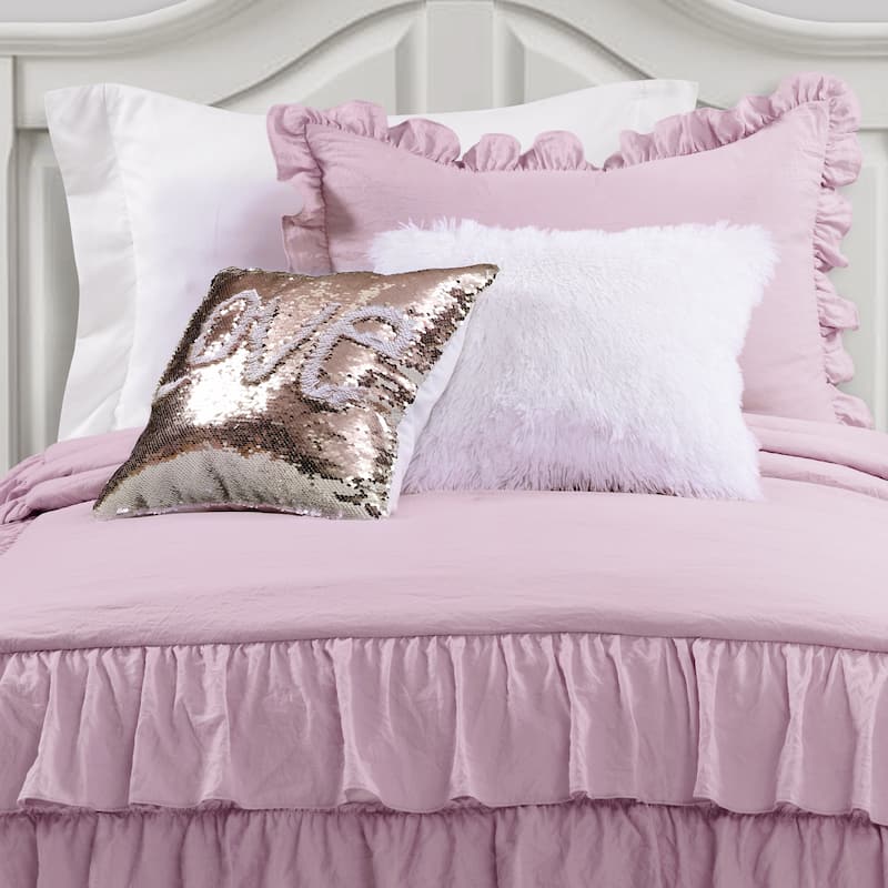 The Gray Barn Molly Mae Ruffle Skirt Bedspread Set