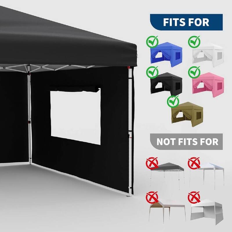 4-Piece Waterproof Replacement Tent Sidewalls, SunWall Panels for 10x10ft Pop Up Canopy (Canopy Tent NOT Included) - N/A